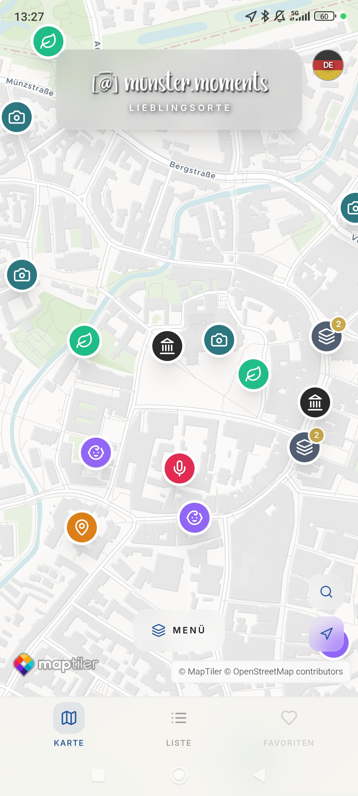 Lieblingsorte App Screenshot 1