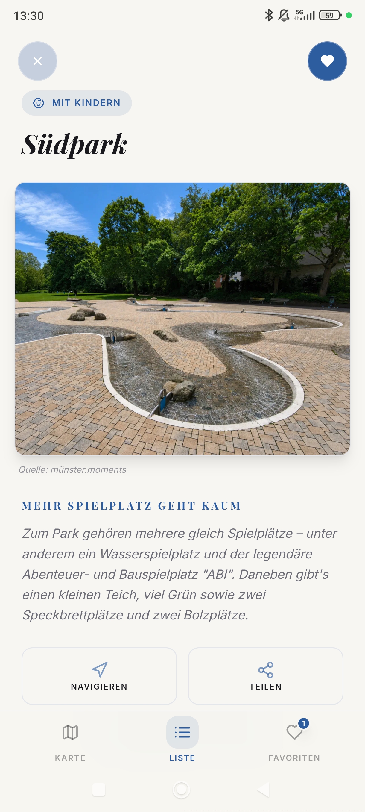 Lieblingsorte App Screenshot 3