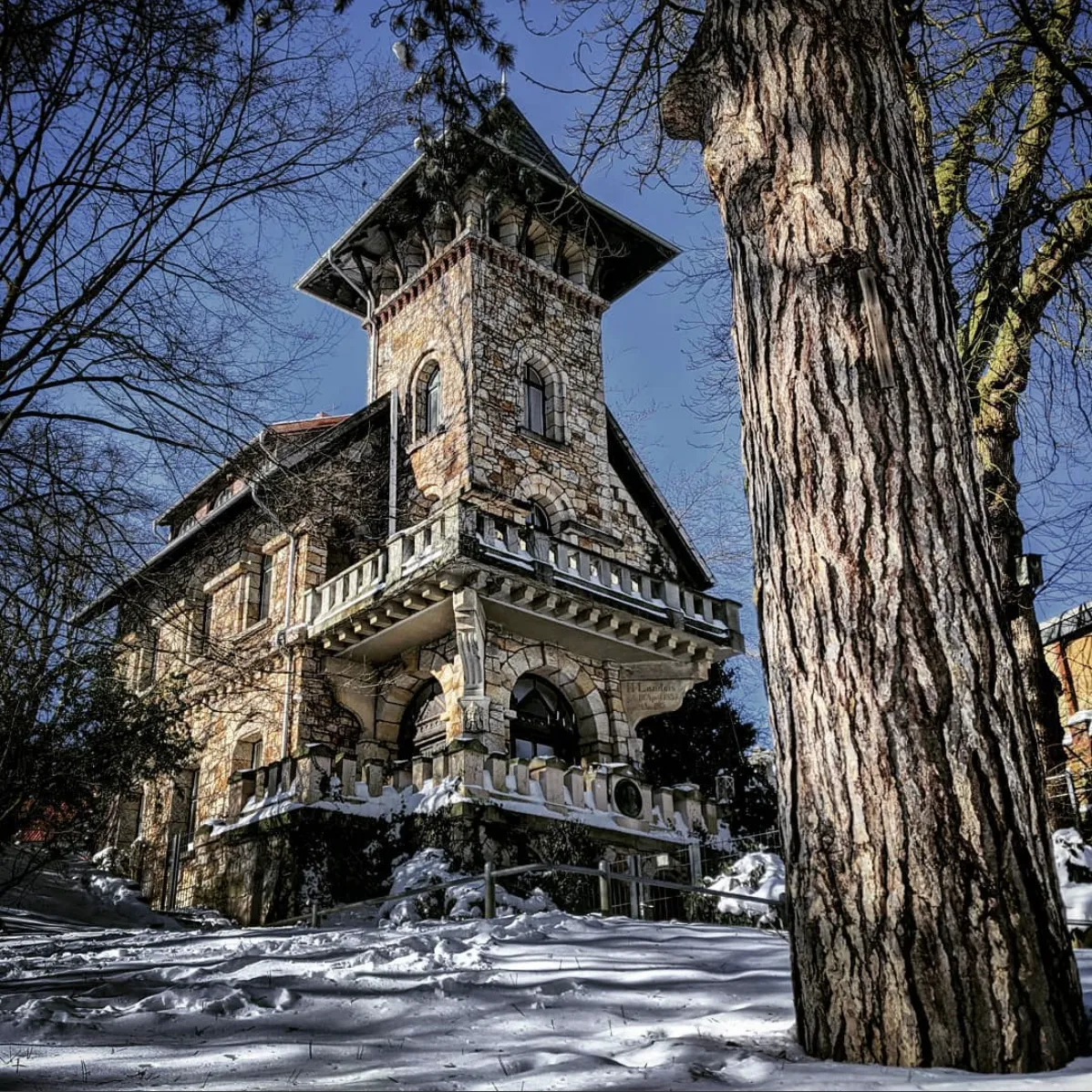 Tuckesburg Münster Schnee Winter Steinturm