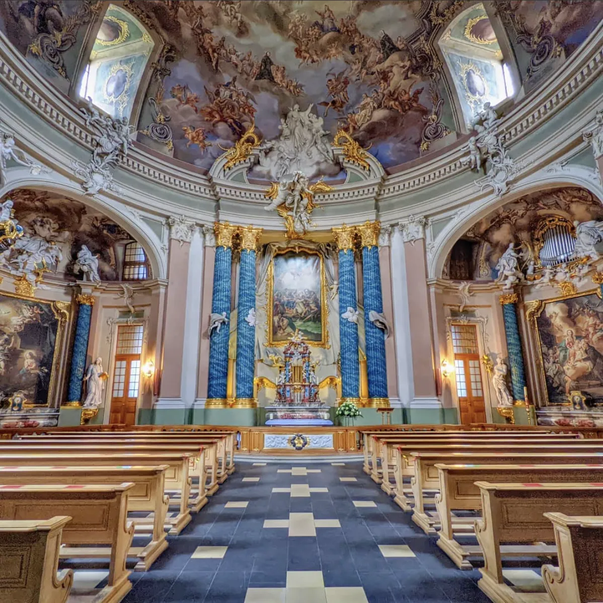 Clemenskirche Münster prachtvoller Barock-Innenraum