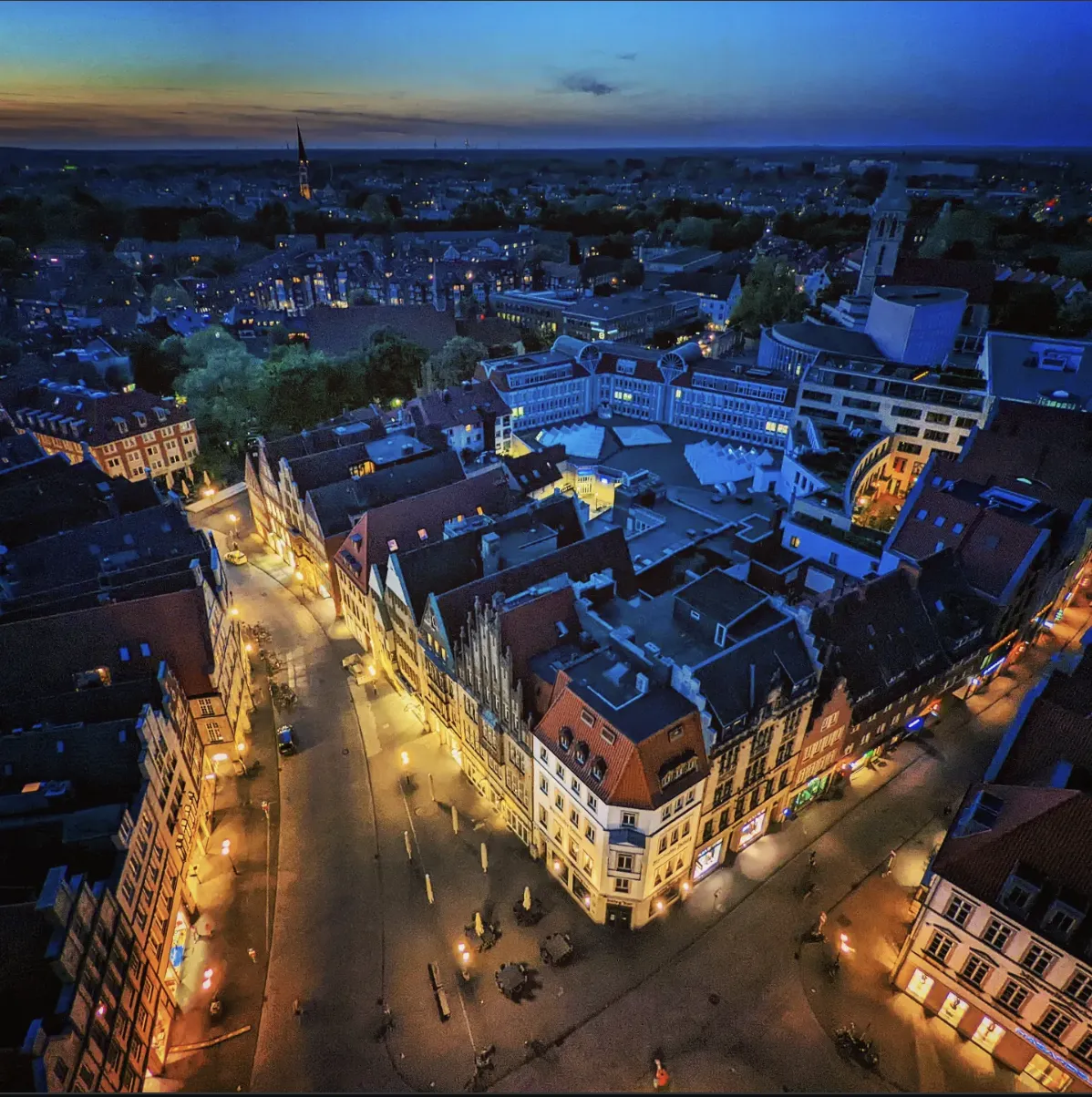 Prinzipalmarkt und St. Lamberti Kirche Münster