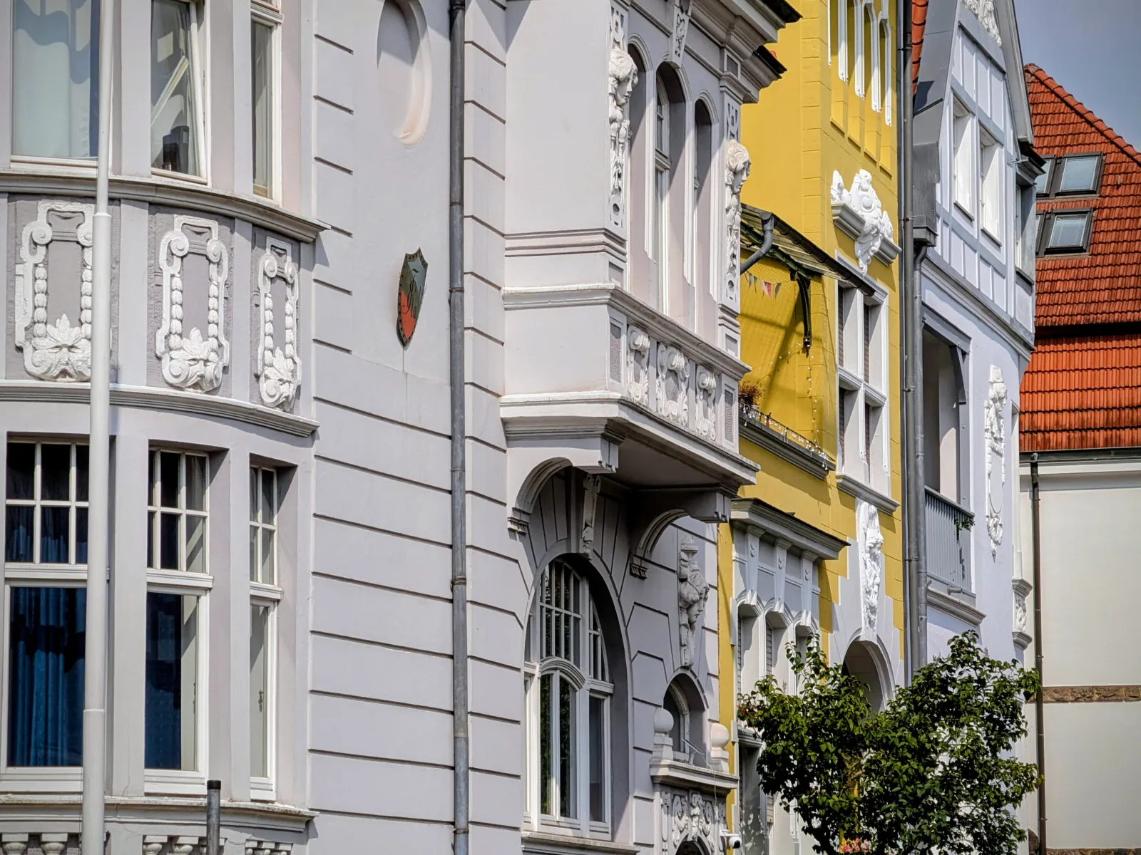 Kreuzviertel Münster Gründerzeit Erker und Stuckverzierungen