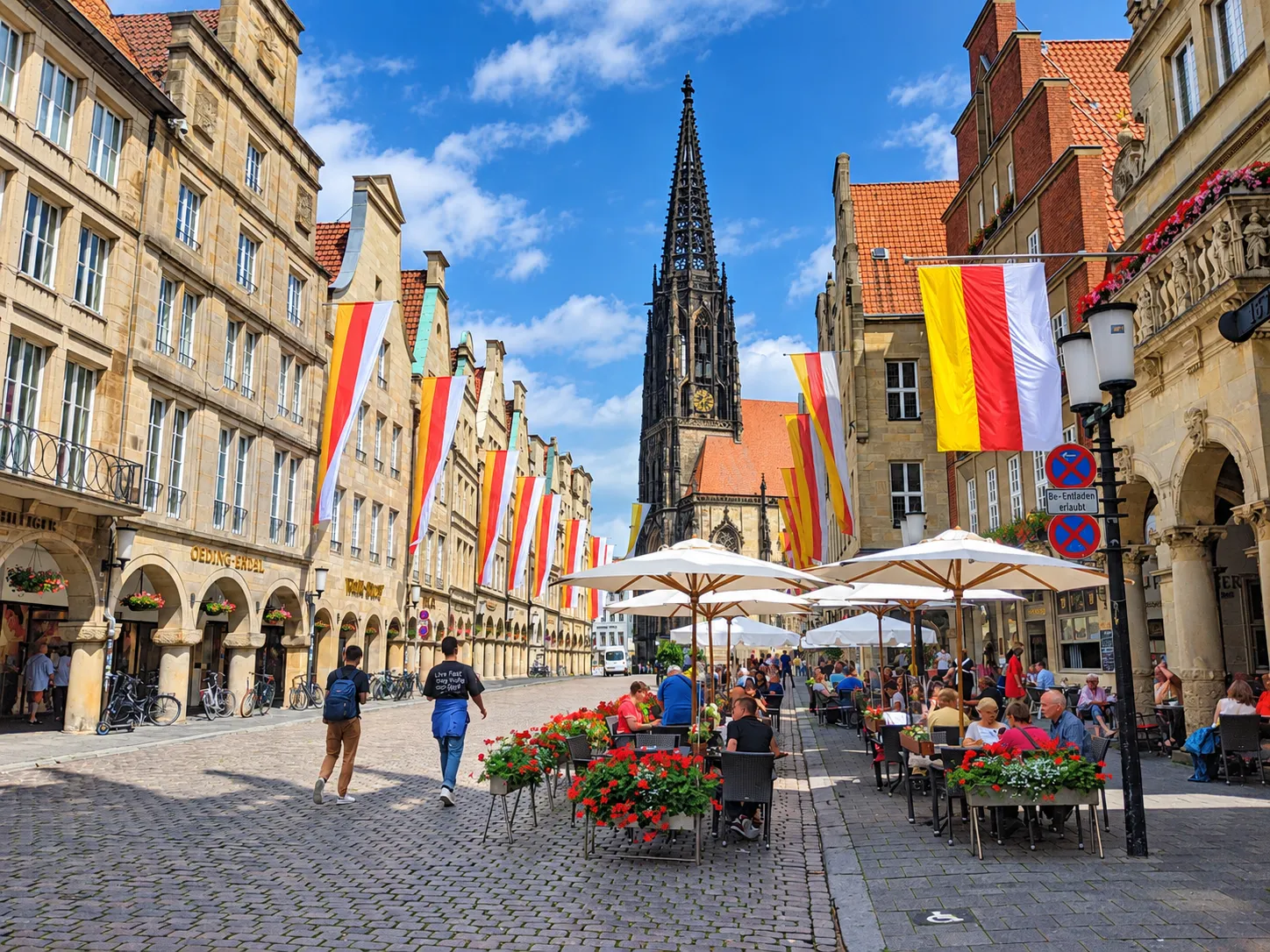 Prinzipalmarkt Münster with historical gables